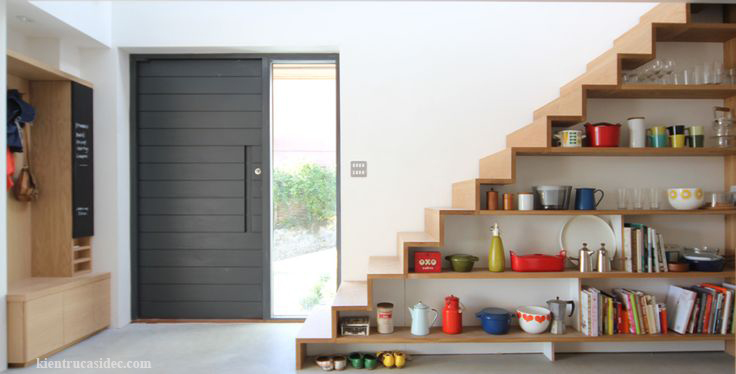 THIẾT KẾ TỦ SÁCH - CẦU THANG - KHÔNG GIAN TIỆN ÍCH