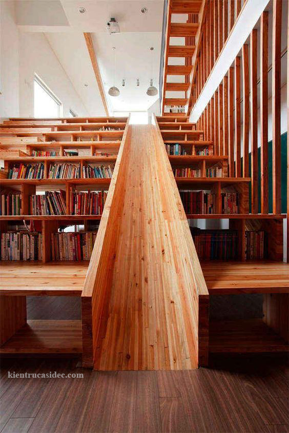 THIẾT KẾ TỦ SÁCH - CẦU THANG - KHÔNG GIAN TIỆN ÍCH