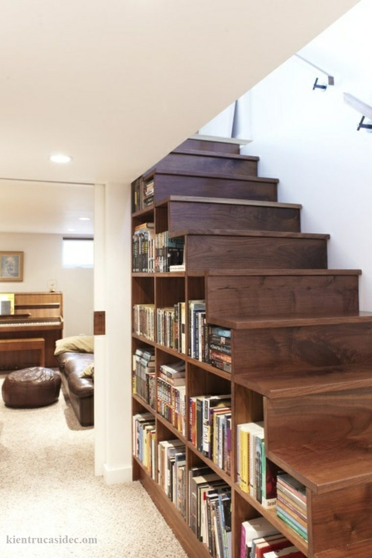 THIẾT KẾ TỦ SÁCH - CẦU THANG - KHÔNG GIAN TIỆN ÍCH